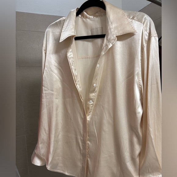 Daily Drills Silk Button Down - Picture 2 of 6